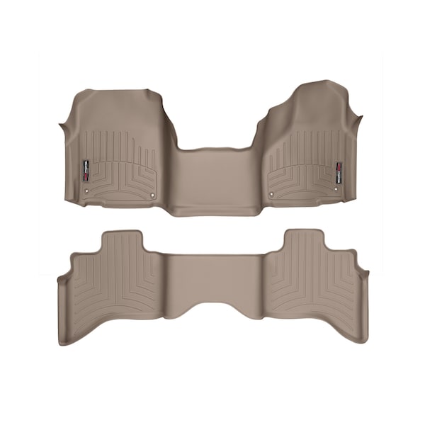 Front and Rear Floorliners - Over The Hump, 454641-452162
